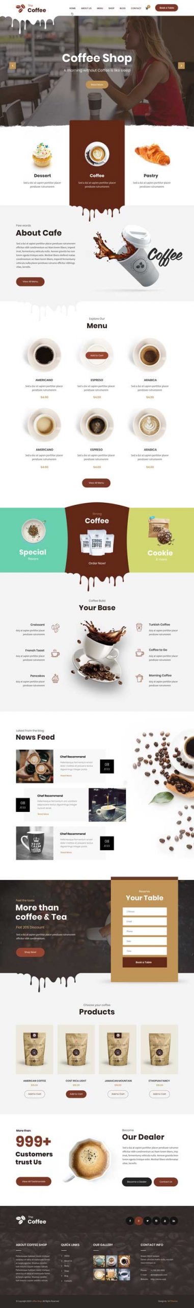 Coffee WordPress Theme scaled