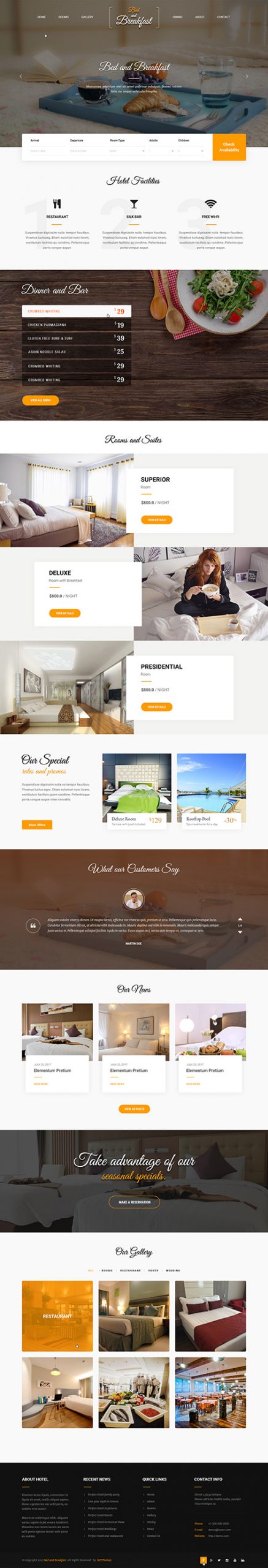 bed and breakfast wordpress theme1 scaled