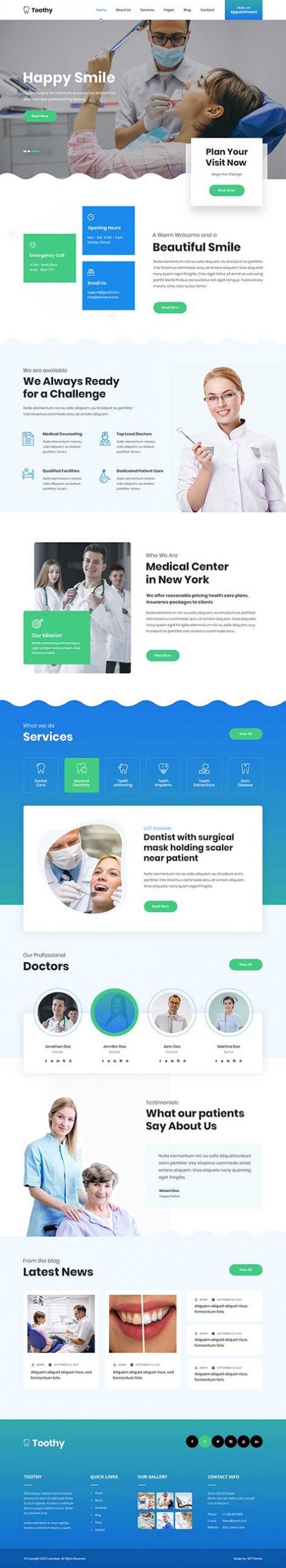 dentist WordPress theme scaled