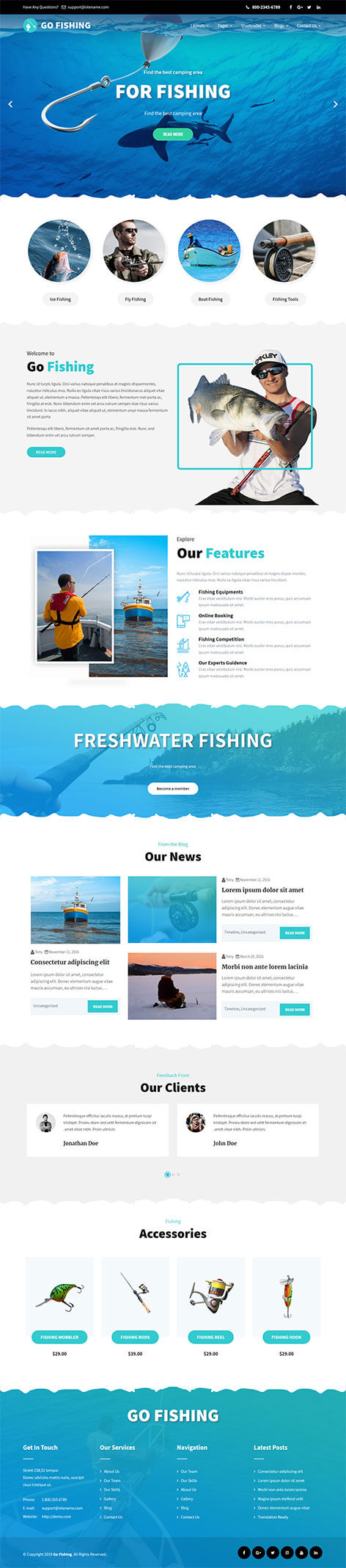 fishing wordpress theme1