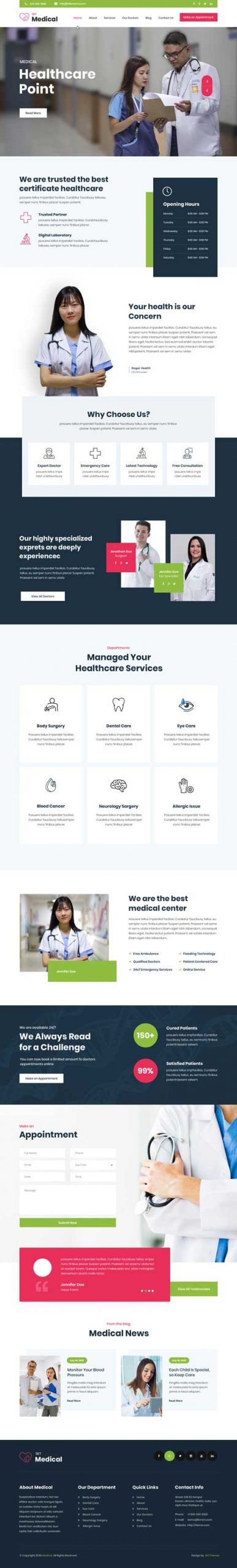 responsive medical WordPress theme scaled
